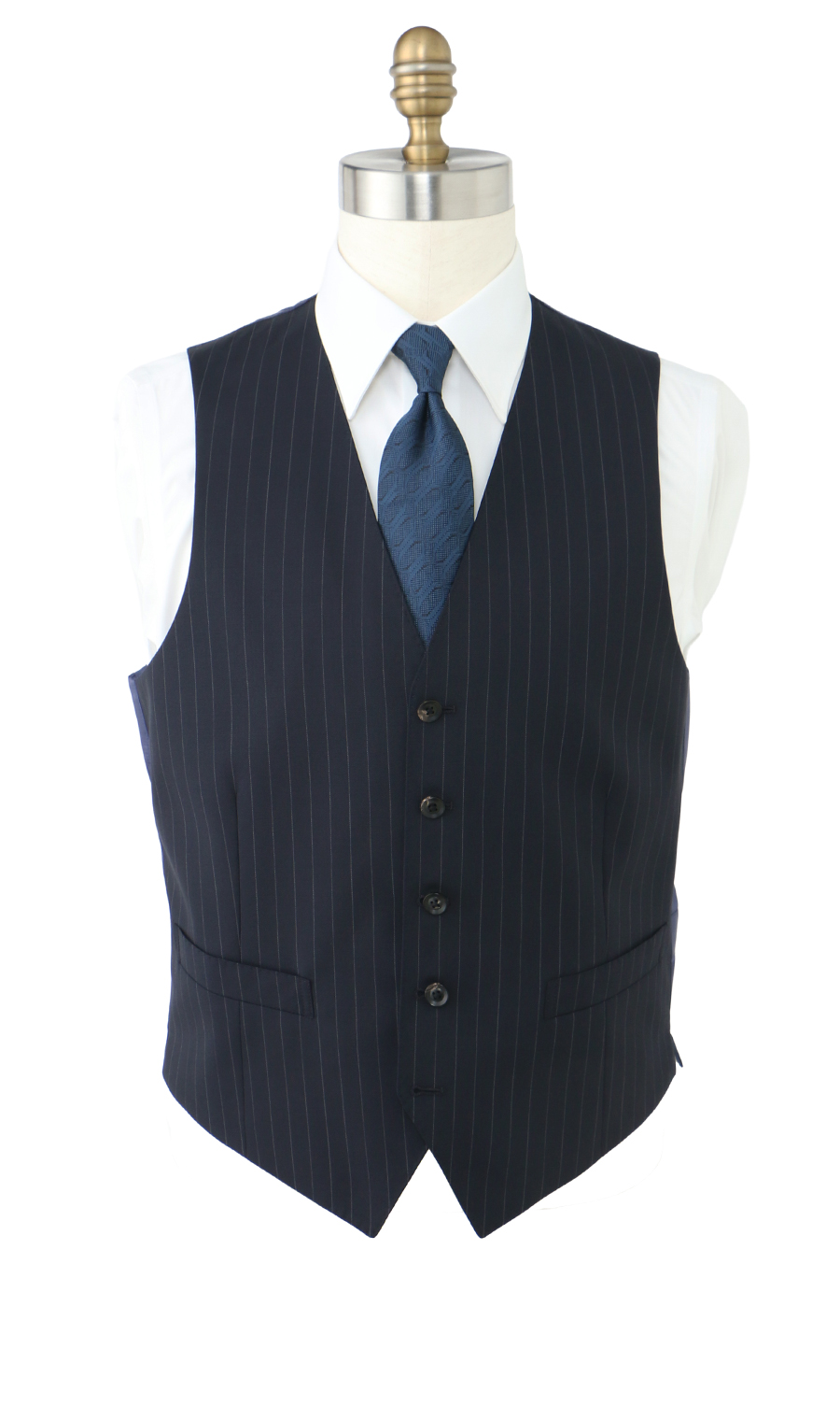プレミアムスタンダードスーツ【スリーピース】【DORMEUIL】【Savile Row】 ネイビー 体型:A体(標準型),号数（身長）:5号(170cm)