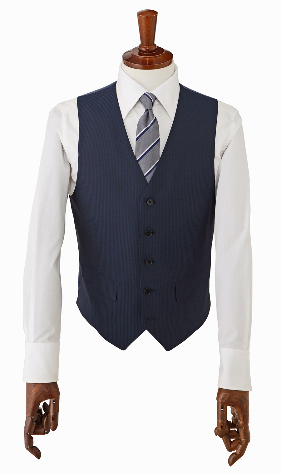 スタイリッシュスーツ【スリーピース】【Plastics Smart】 ブルー 体型:YA体(スリム型),号数(身長):3号(160cm)