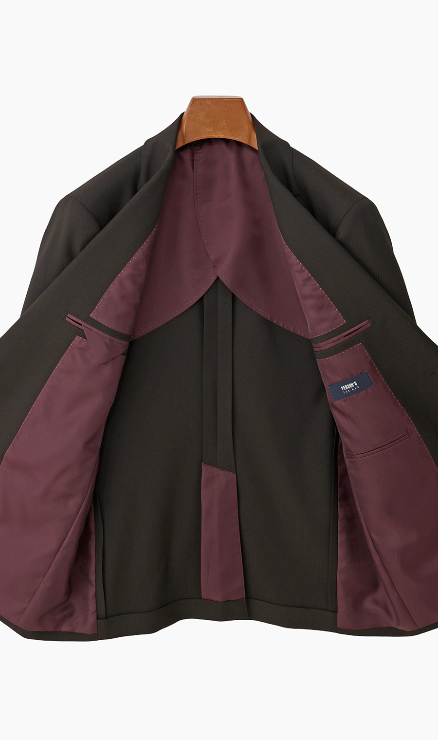 スタイリッシュスーツ【スリーピース】【Plastics Smart】 ブラウン 体型:YA体(スリム型),号数(身長):3号(160cm)