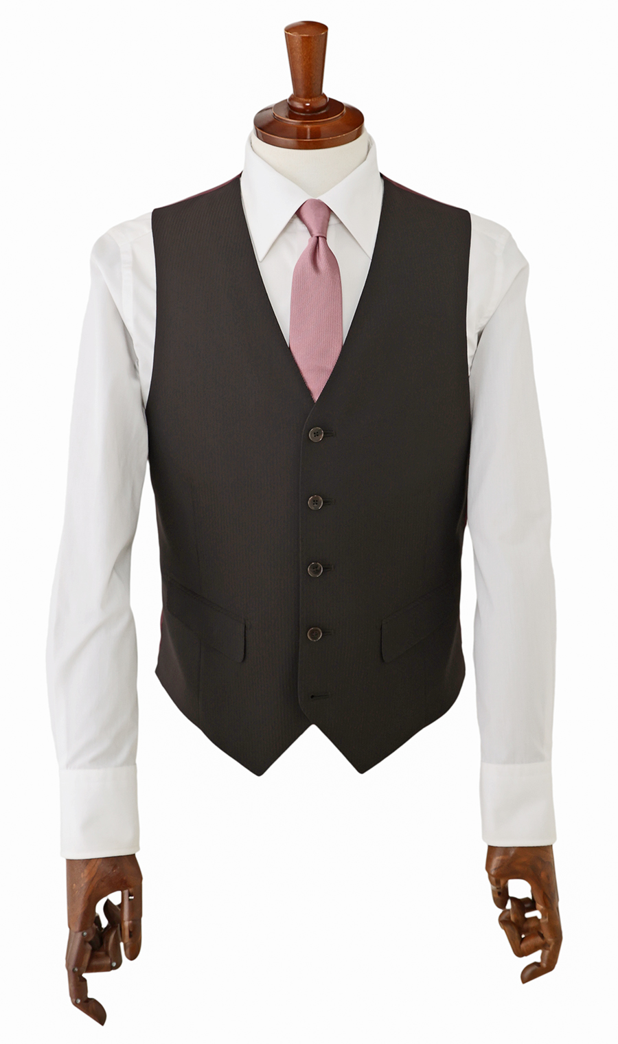 スタイリッシュスーツ【スリーピース】【Plastics Smart】 ブラウン 体型:YA体(スリム型),号数(身長):3号(160cm)