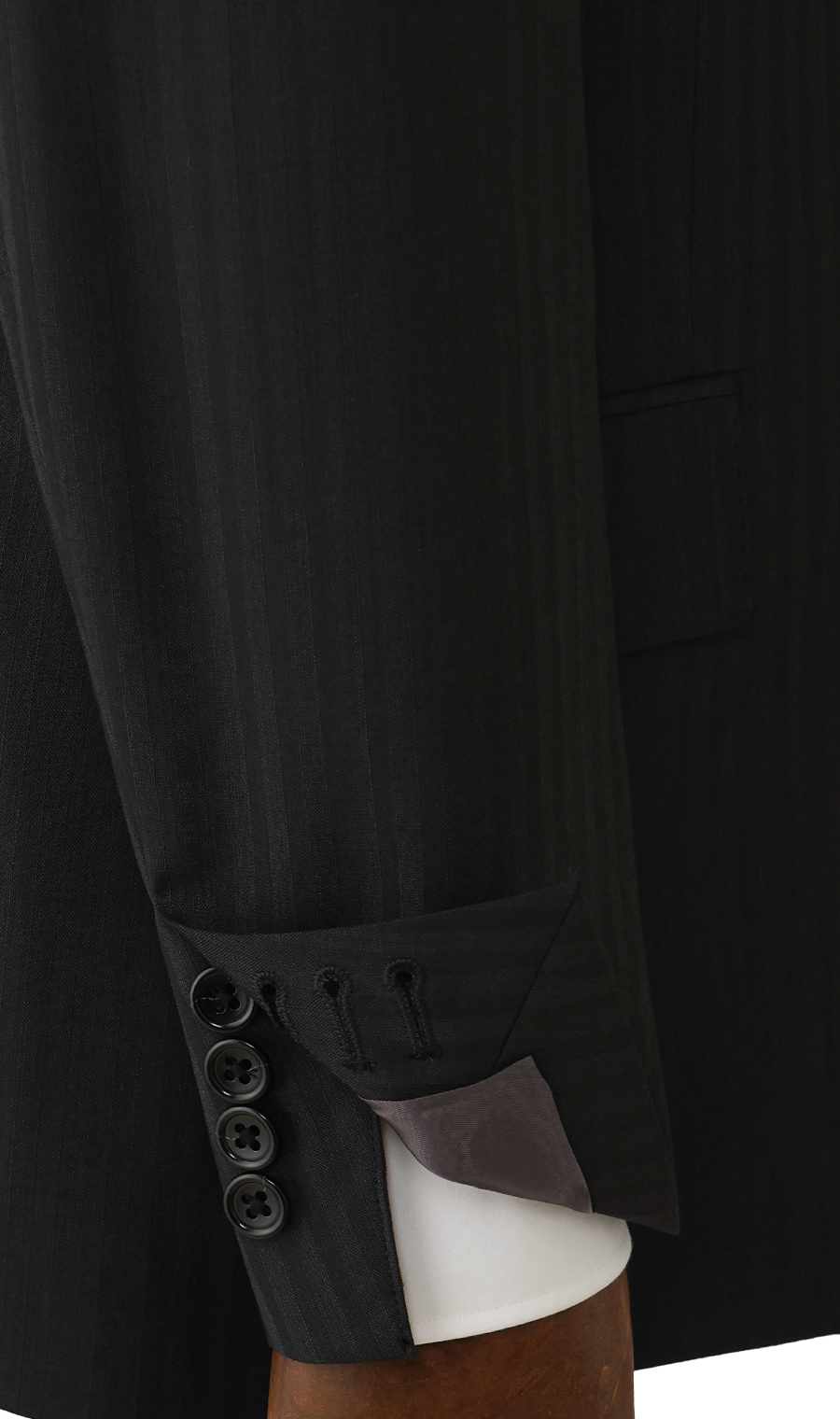 时尚套装 【3颗钮扣反折】 【三件套】 【Plastics Smart】 炭灰色体型:YA体 (修身型)，号数 (身高) :3号 (160cm)