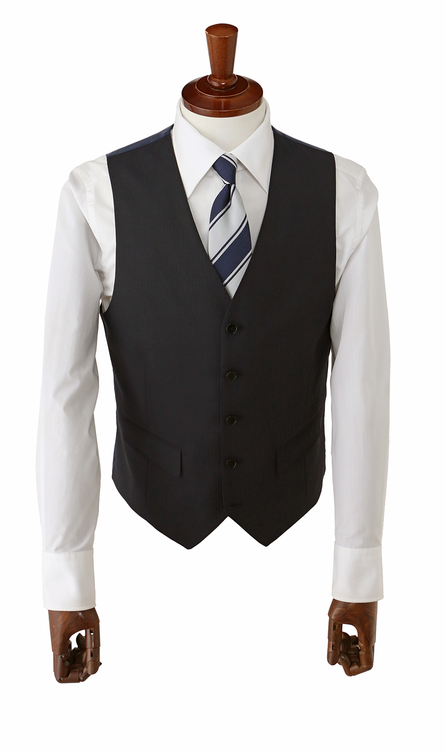 スタイリッシュスーツ【スリーピース】【Plastics Smart】 ネイビー 体型:YA体(スリム型),号数(身長):3号(160cm)