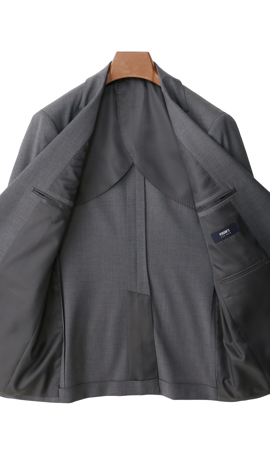 スタイリッシュスーツ【スリーピース】【Plastics Smart】 グレー 体型:YA体(スリム型),号数（身長）:3号(160cm)