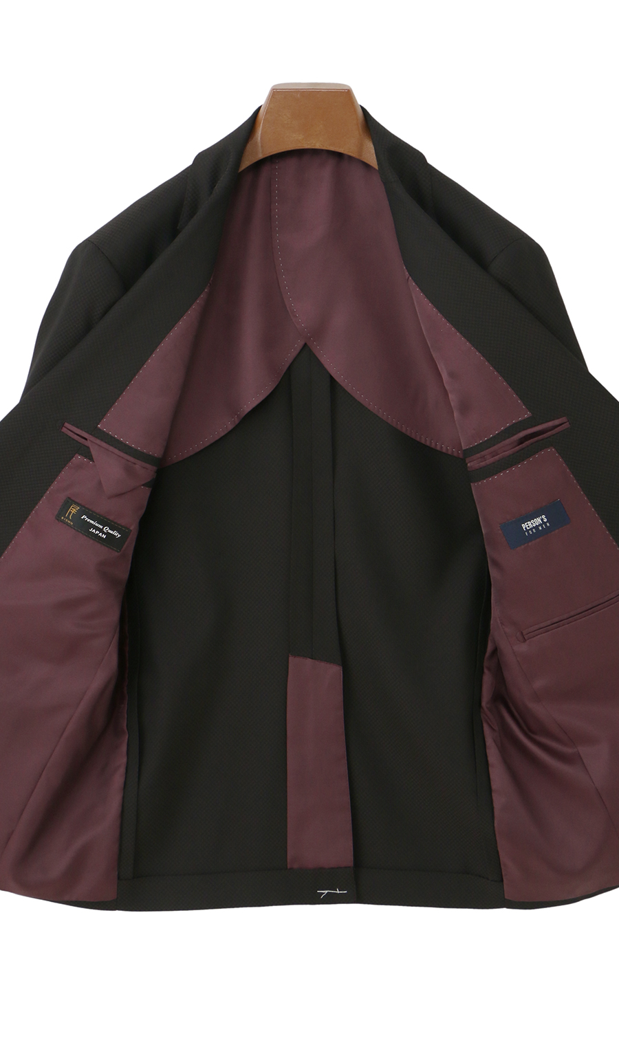 スタイリッシュスーツ【スリーピース】【Plastics Smart】 ブラウン 体型:YA体(スリム型),号数(身長):4号(165cm)