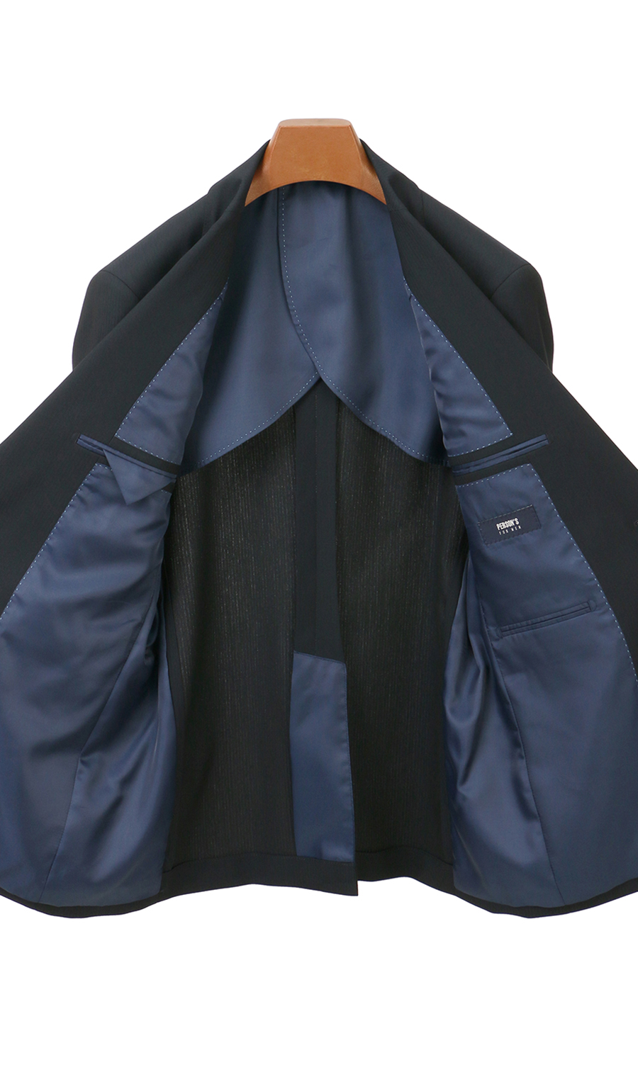 スタイリッシュスーツ【スリーピース】【Plastics Smart】 ネイビー系 体型:A体(標準型),号数（身長）:3号(160cm)