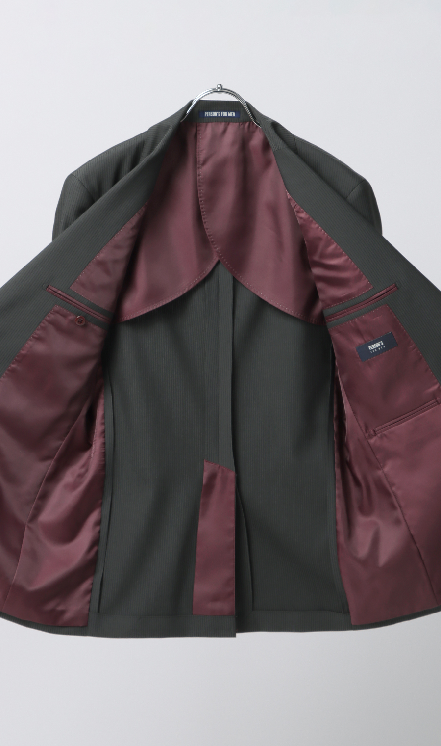 スタイリッシュスーツ【スリーピース】【Plastics Smart】 グレー 体型:YA体(スリム型),号数（身長）:4号(165cm)