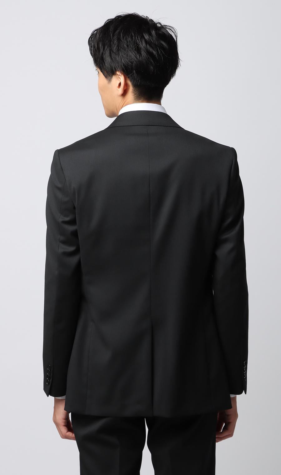 スタイリッシュスーツ【スリーピース】【Plastics Smart】 ブラック 体型:YA体(スリム型),号数（身長）:3号(160cm)