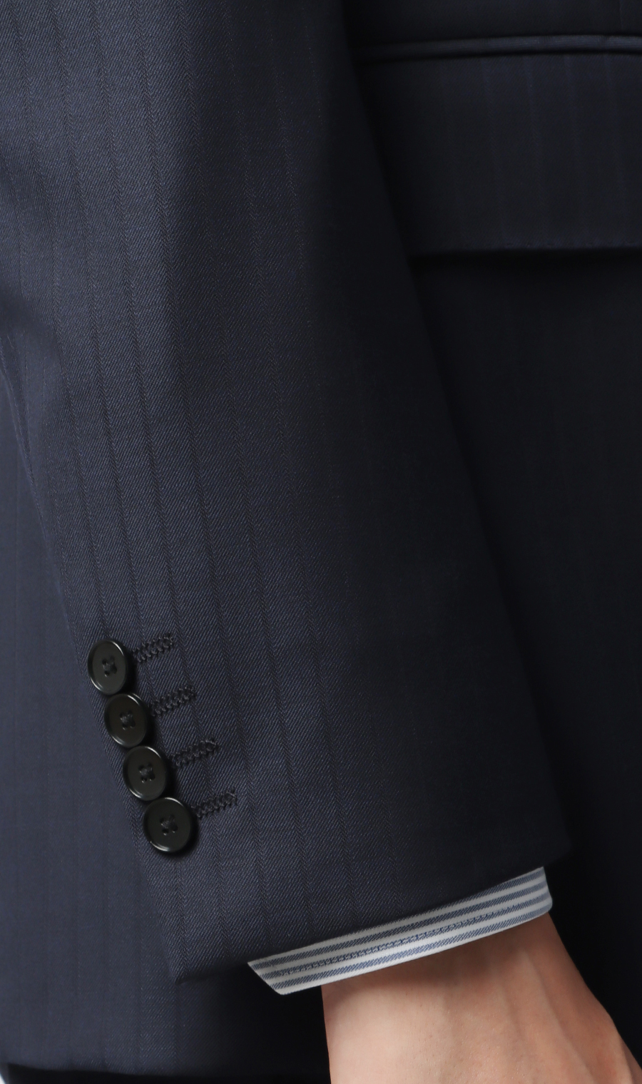 スタイリッシュスーツ【スリーピース】【Plastics Smart】 ネイビー 体型:YA体(スリム型),号数（身長）:3号(160cm)