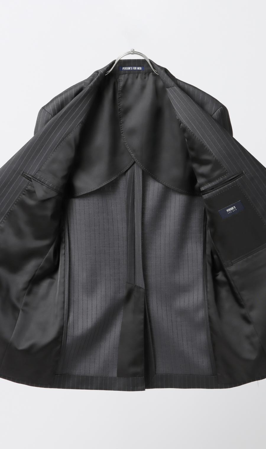 スタイリッシュスーツ【スリーピース】【Plastics Smart】 チャコール 体型:YA体(スリム型),号数（身長）:4号(165cm)