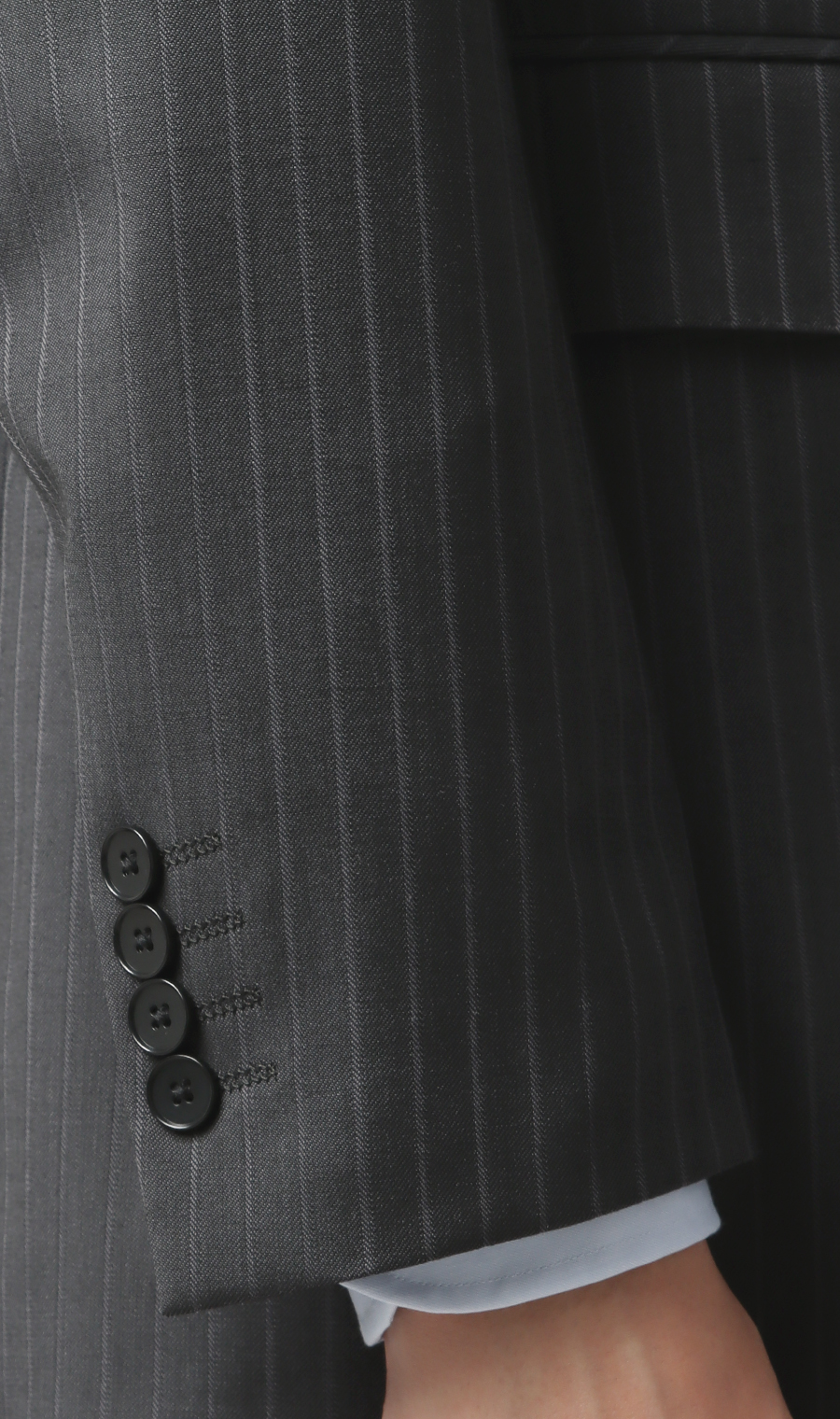 スタイリッシュスーツ【スリーピース】【Plastics Smart】 チャコール 体型:YA体(スリム型),号数（身長）:4号(165cm)