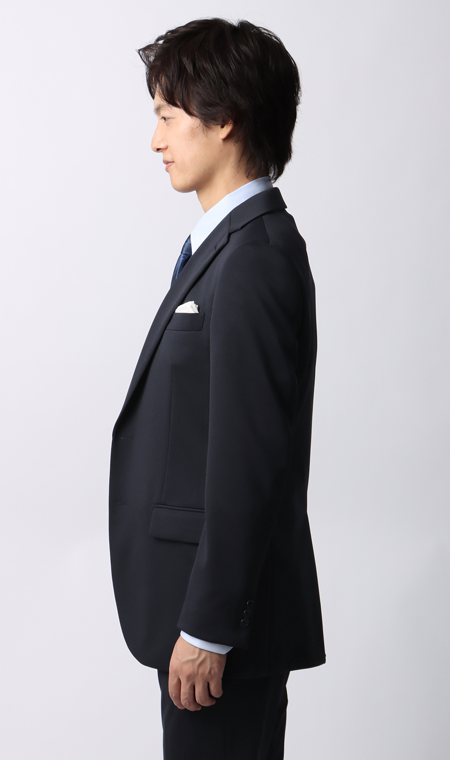 スタイリッシュスーツ【スリーピース】【TioTio PREMIUM】【ACTIVEXPAND】 ネイビー 体型:BE体(ゆったり型),号数(身長):4号(165cm)