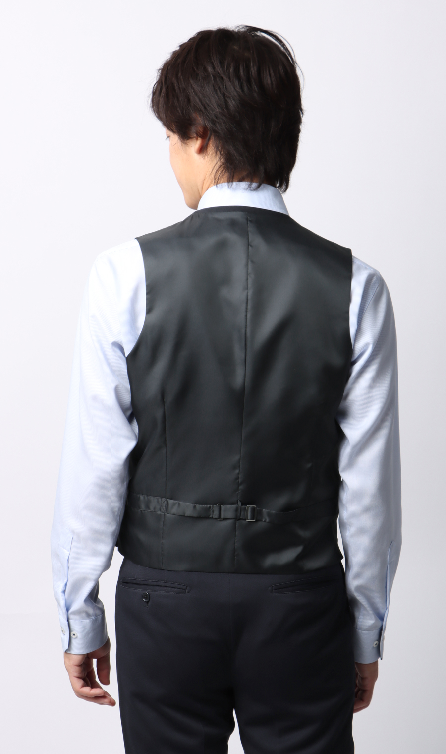 スタイリッシュスーツ【スリーピース】【TioTio PREMIUM】【ACTIVEXPAND】 ネイビー 体型:BE体(ゆったり型),号数(身長):4号(165cm)