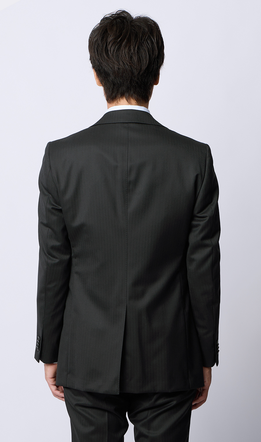 プレミアムスタイリッシュスーツ【スリーピース】【Super100’s】 ブラック 体型:YA体(スリム型),号数(身長):3号(160cm)