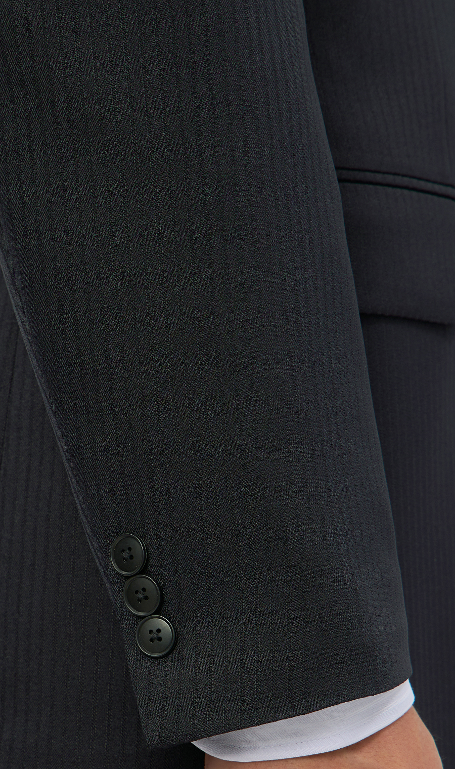 スタイリッシュスーツ【スリーピース】【ウォッシャブル】【WEB限定】【裾上げ済み】 ブラック系 体型:A体(標準型),号数（身長）:5号(170cm)