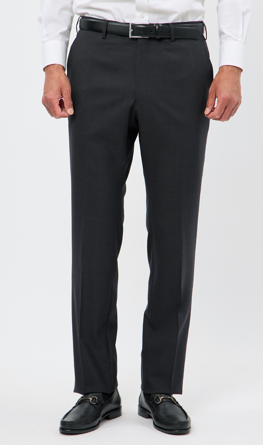 プレミアムスタイリッシュスーツ【スリーピース】【Super100’s】 チャコール 体型:YA体(スリム型),号数（身長）:3号(160cm)