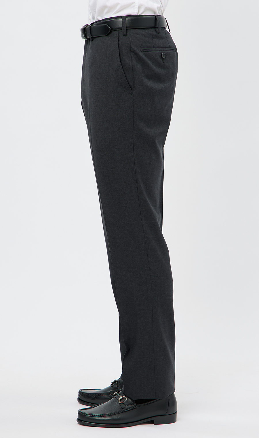 プレミアムスタイリッシュスーツ【スリーピース】【Super100’s】 チャコール 体型:YA体(スリム型),号数（身長）:3号(160cm)