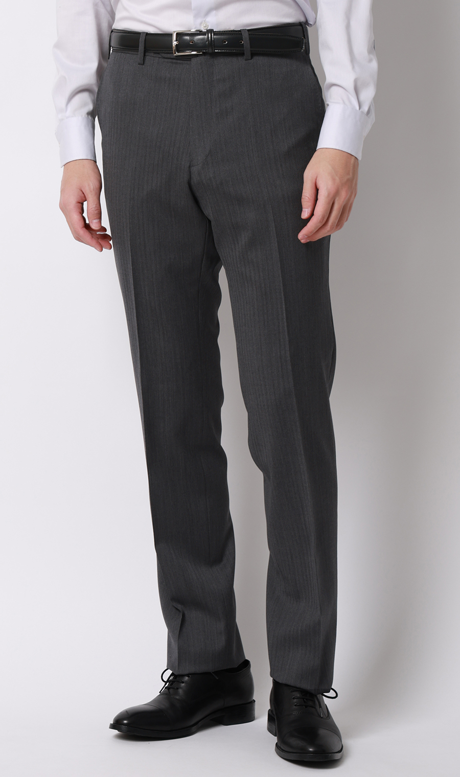 プレミアムスタイリッシュスーツ【スリーピース】【Super100's】 グレー 体型:YA体(スリム型),号数（身長）:4号(165cm)