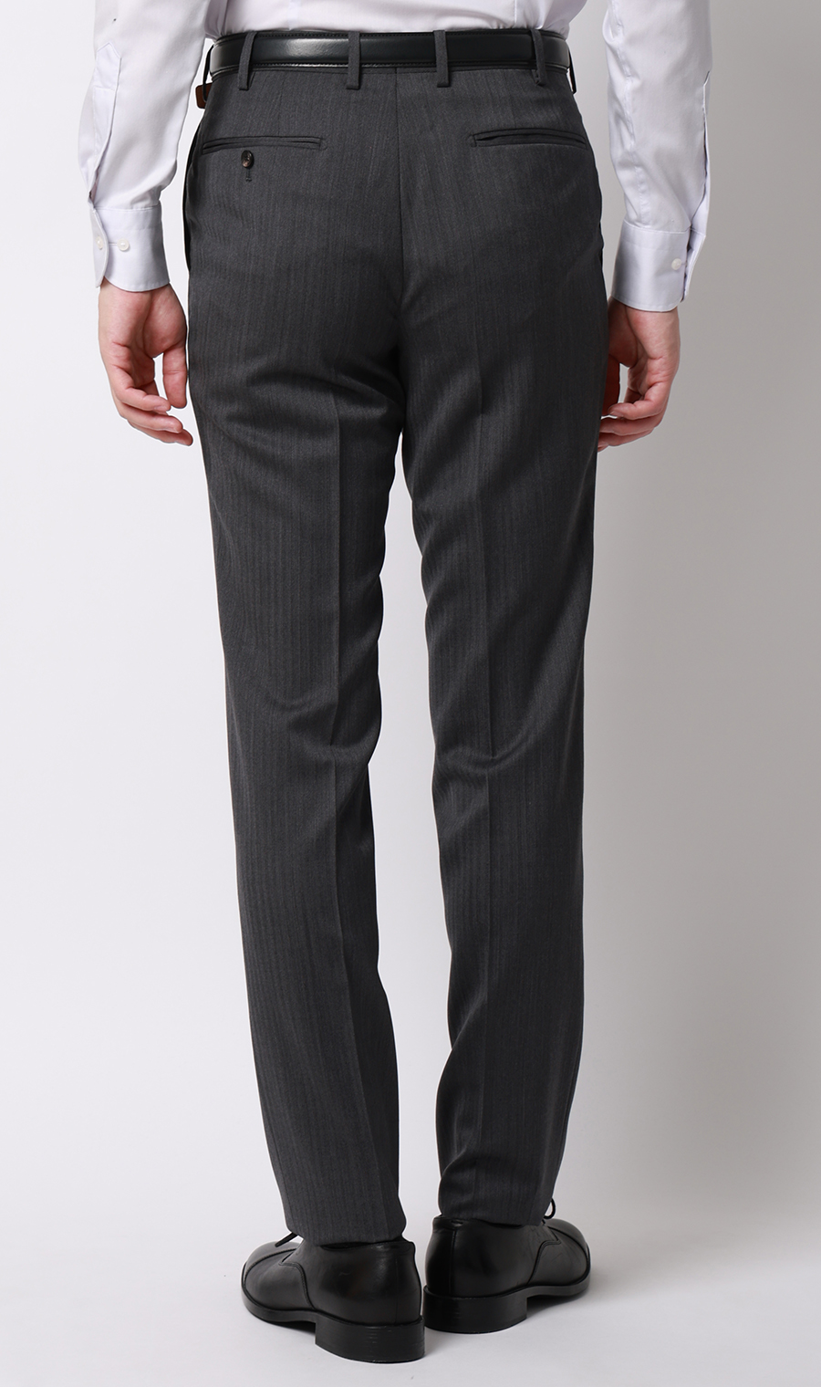 プレミアムスタイリッシュスーツ【スリーピース】【Super100's】 グレー 体型:YA体(スリム型),号数（身長）:4号(165cm)