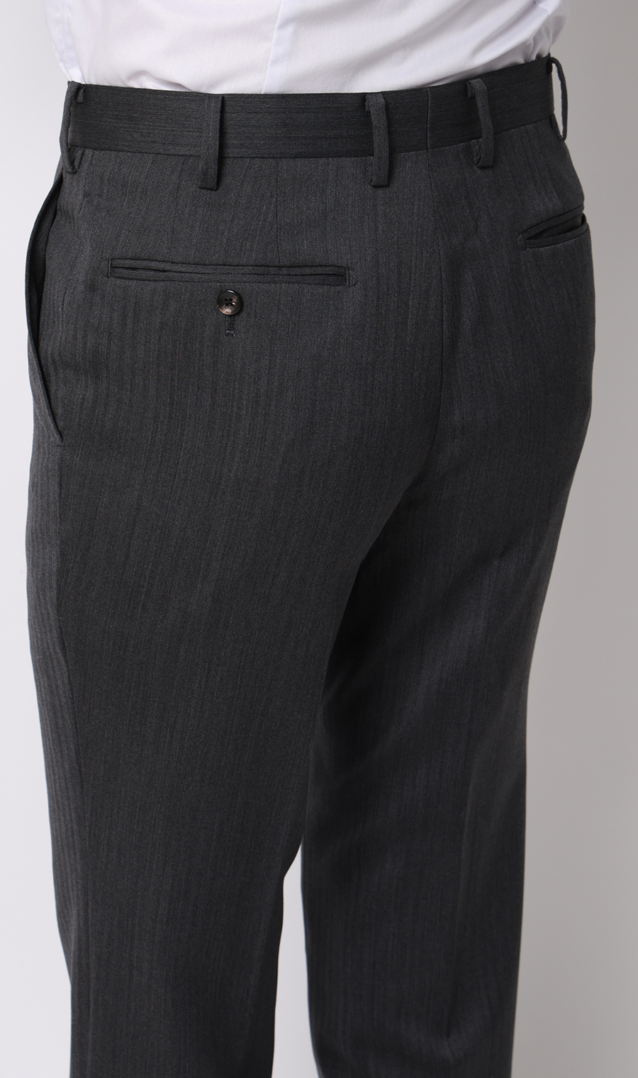 プレミアムスタイリッシュスーツ【スリーピース】【Super100's】 グレー 体型:YA体(スリム型),号数（身長）:4号(165cm)