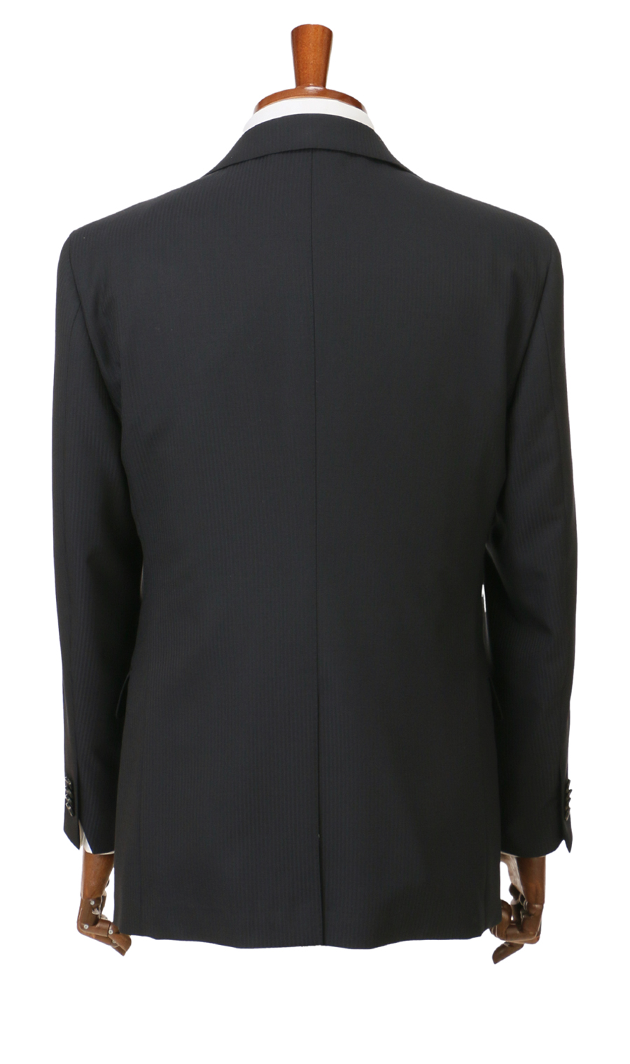 プレミアムスタイリッシュスーツ【スリーピース】【Super100's】 ブラック 体型:YA体(スリム型),号数（身長）:3号(160cm)