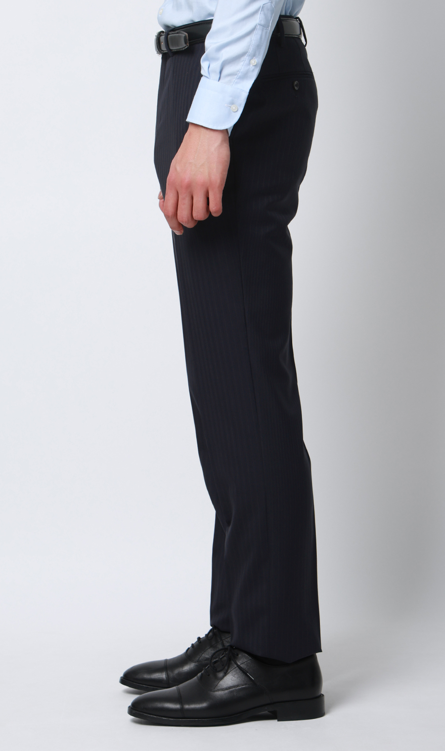 プレミアムスタイリッシュスーツ【スリーピース】【Super100's】 ネイビー 体型:YA体(スリム型),号数（身長）:3号(160cm)