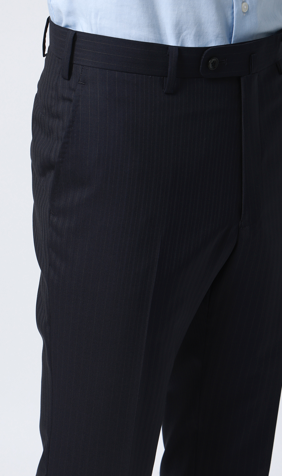 プレミアムスタイリッシュスーツ【スリーピース】【Super100's】 ネイビー 体型:YA体(スリム型),号数（身長）:3号(160cm)