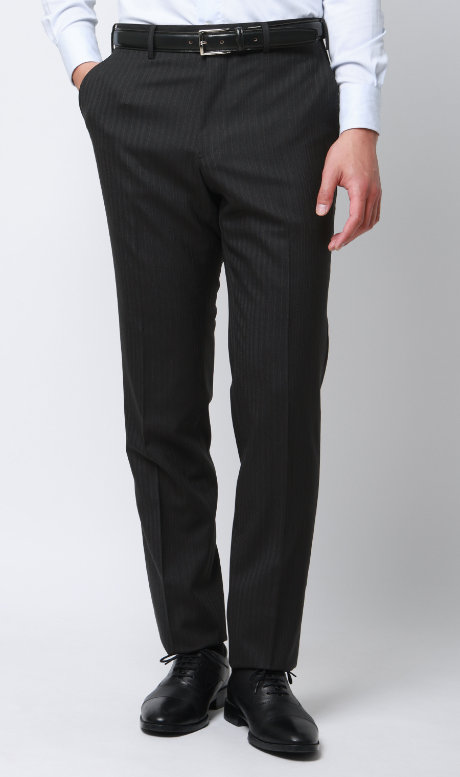 プレミアムスタイリッシュスーツ【スリーピース】【Super100's】 チャコール 体型:YA体(スリム型),号数（身長）:3号(160cm)