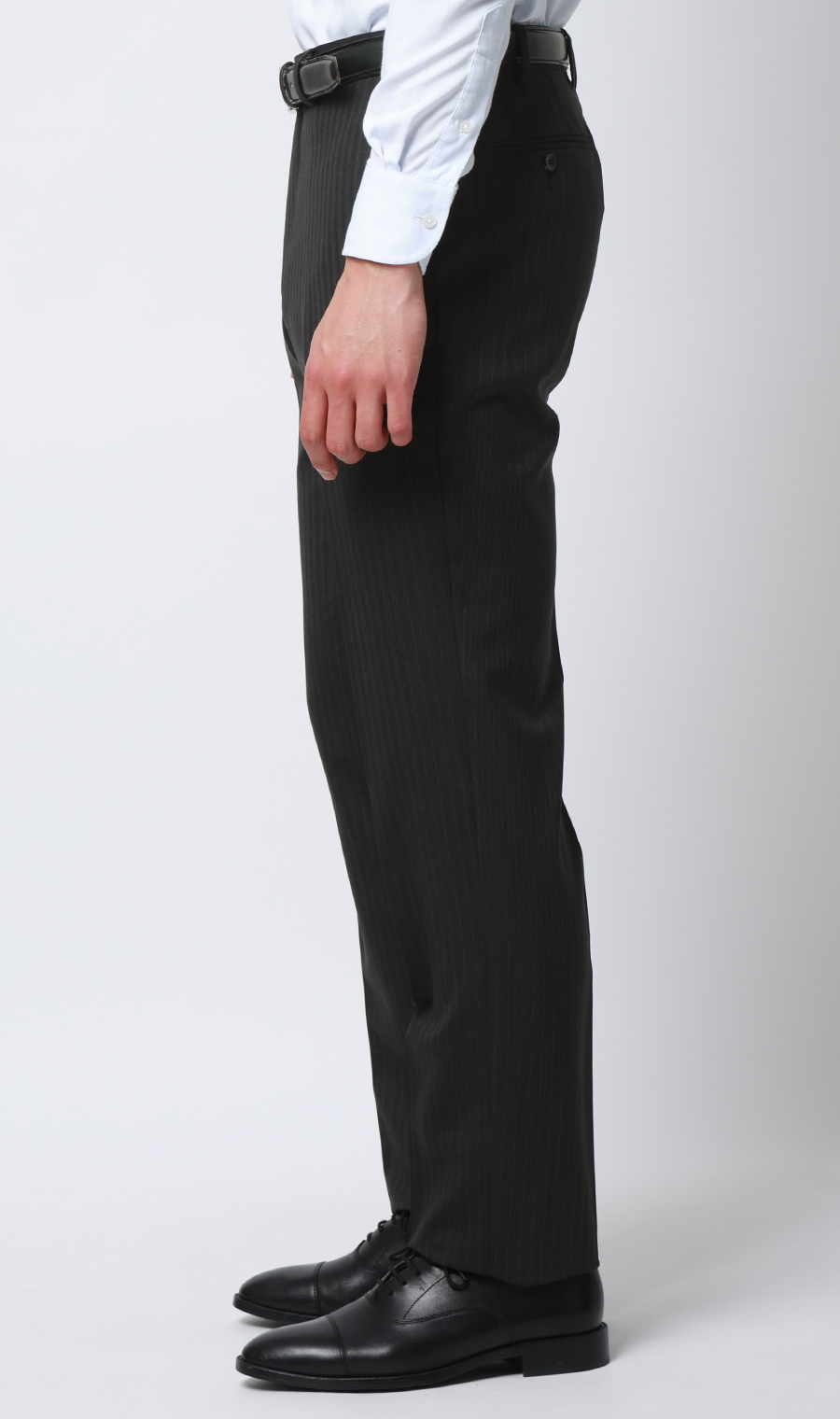 プレミアムスタイリッシュスーツ【スリーピース】【Super100's】 チャコール 体型:YA体(スリム型),号数（身長）:3号(160cm)