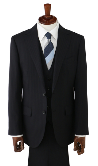 プレミアムスタイリッシュスーツ【スリーピース】【Super100's】