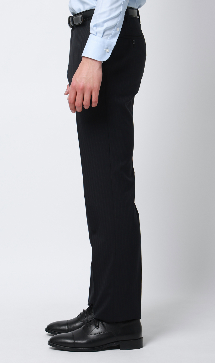 プレミアムスタイリッシュスーツ【スリーピース】【Super100's】 ブラック 体型:YA体(スリム型),号数（身長）:3号(160cm)