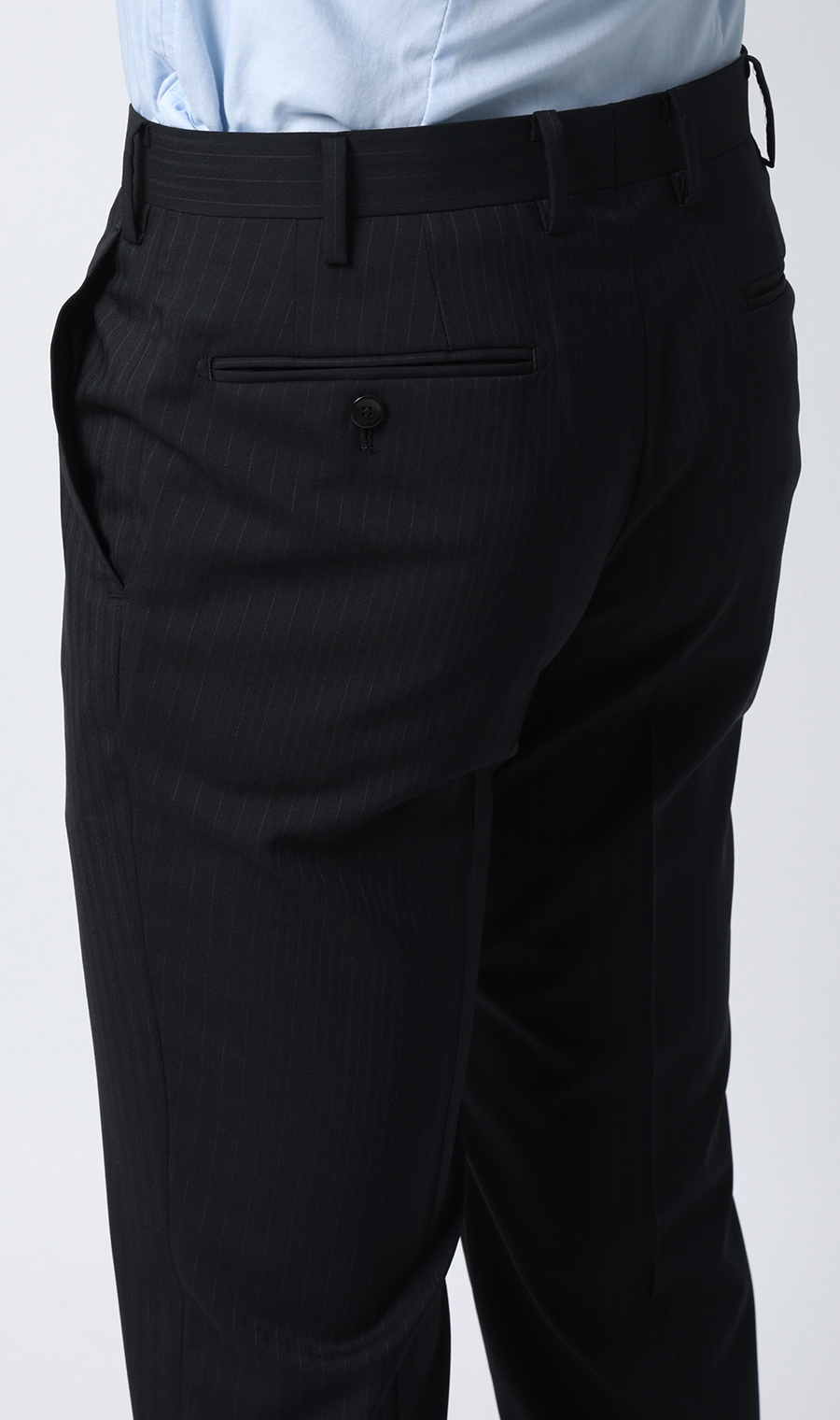 プレミアムスタイリッシュスーツ【スリーピース】【Super100's】 ブラック 体型:YA体(スリム型),号数（身長）:3号(160cm)