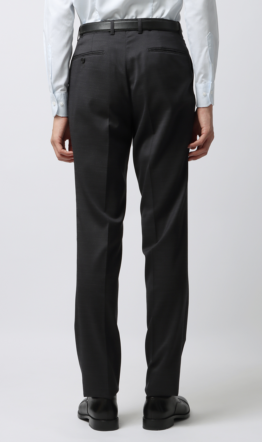 スタイリッシュスーツ【スリーピース】【Plastics Smart】 チャコール 体型:BE体(ゆったり型),号数（身長）:8号(185cm)