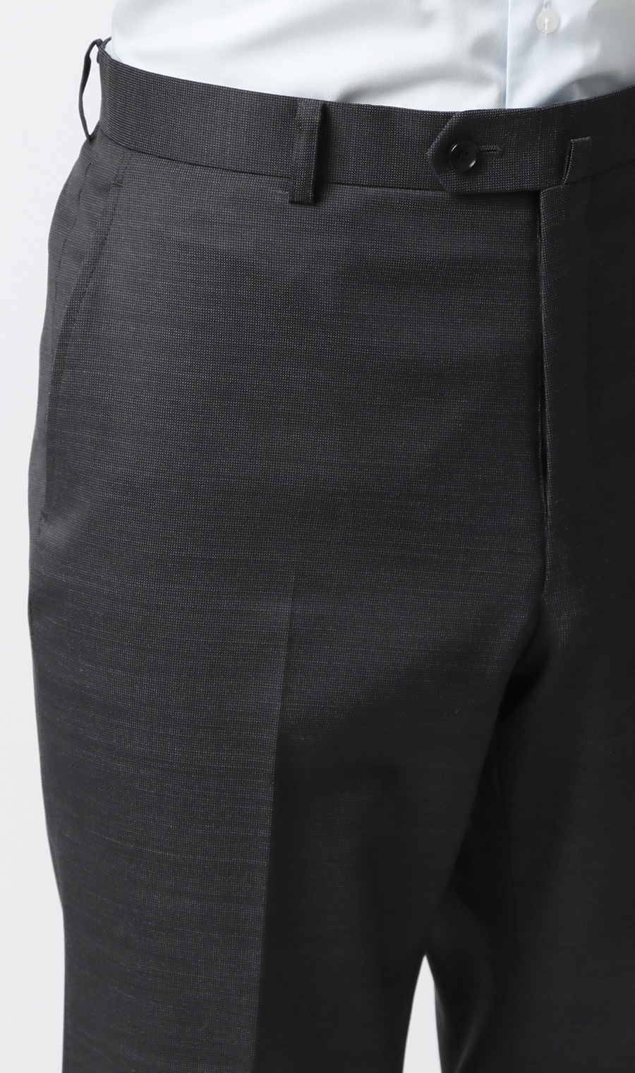 スタイリッシュスーツ【スリーピース】【Plastics Smart】 チャコール 体型:BE体(ゆったり型),号数（身長）:8号(185cm)