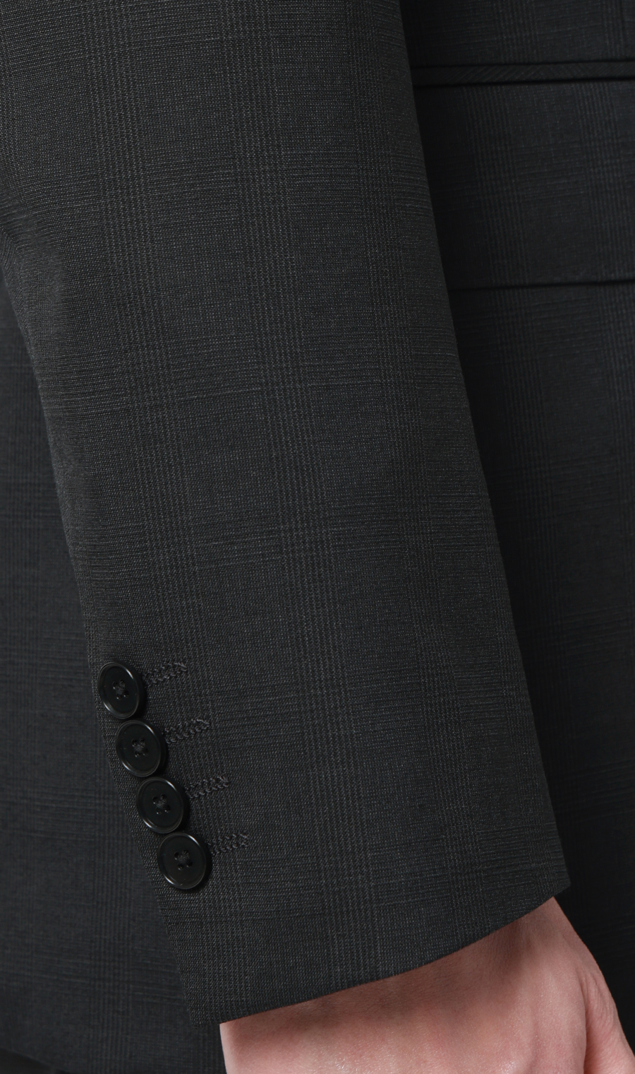 スタイリッシュスーツ【スリーピース】【Plastics Smart】 チャコール 体型:YA体(スリム型),号数（身長）:3号(160cm)