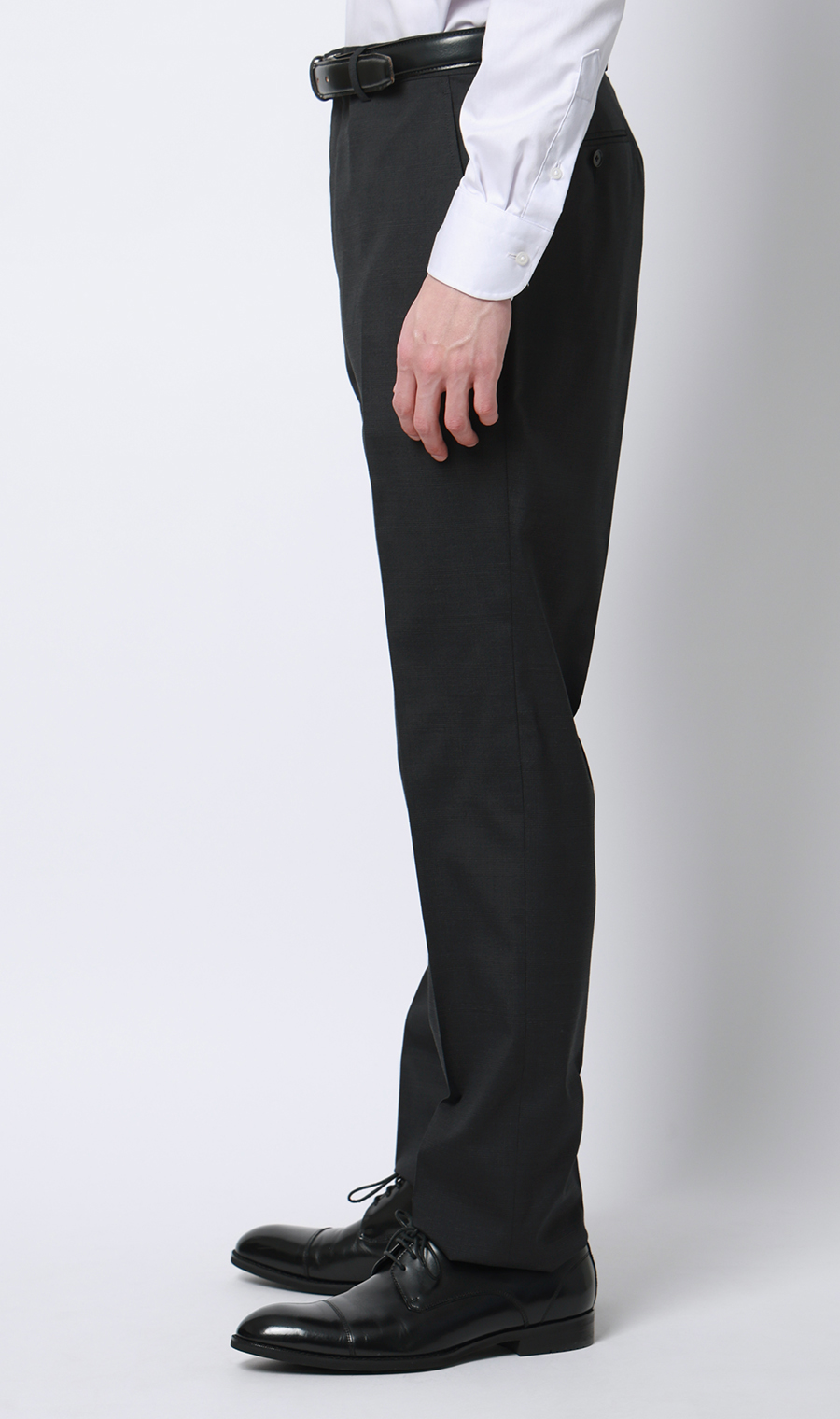 スタイリッシュスーツ【スリーピース】【Plastics Smart】 チャコール 体型:YA体(スリム型),号数（身長）:3号(160cm)