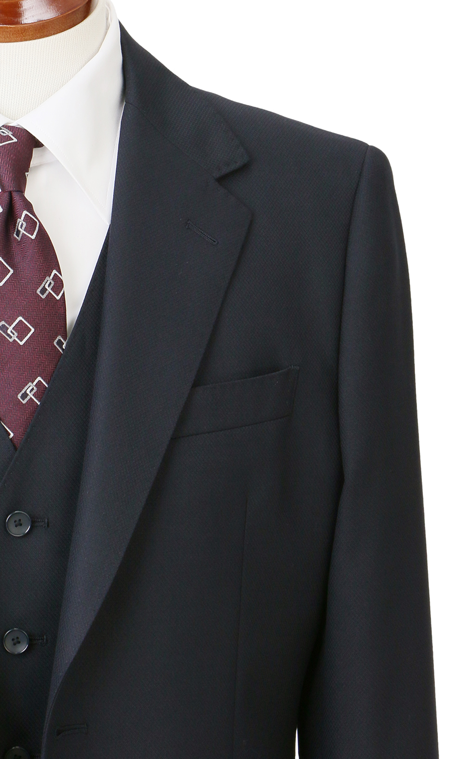 時尚套裝 【三件套】 【Plastics Smart】 藏青色係體型:YA體 (修身型)，號數 (身高) :4號 (165cm)