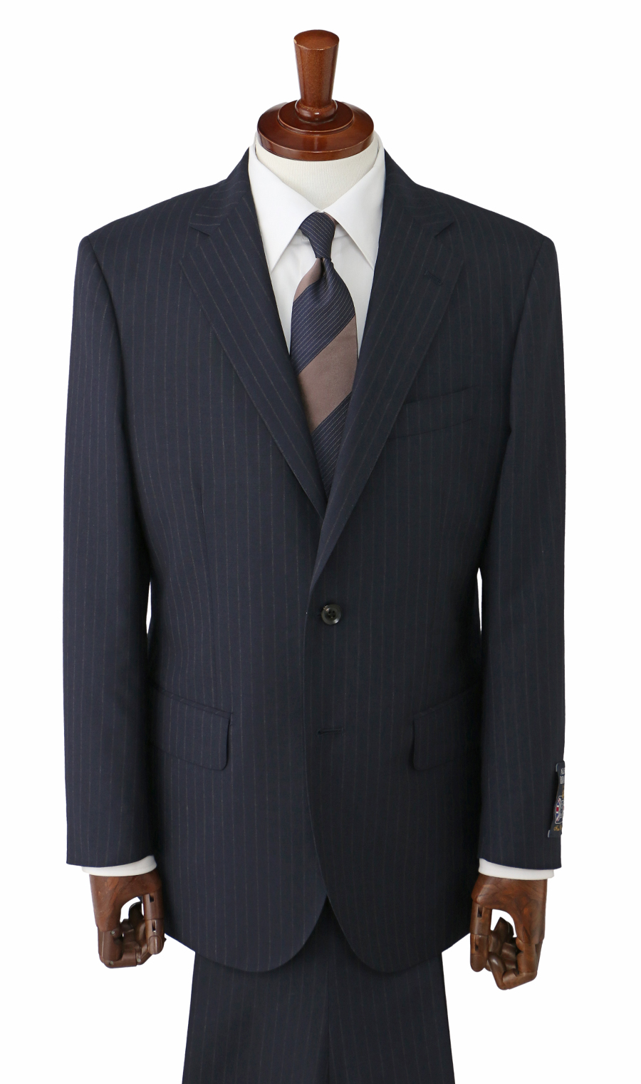 プレミアムスタンダードスーツ【ALFRED BROWN】 ネイビー 体型:A体(標準型),号数(身長):4号(165cm)