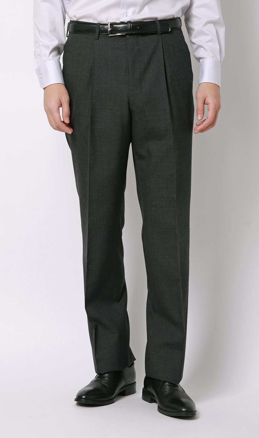 プレミアムスタンダードスーツ【ALFRED BROWN】 チャコール 体型:A体(標準型),号数（身長）:4号(165cm)