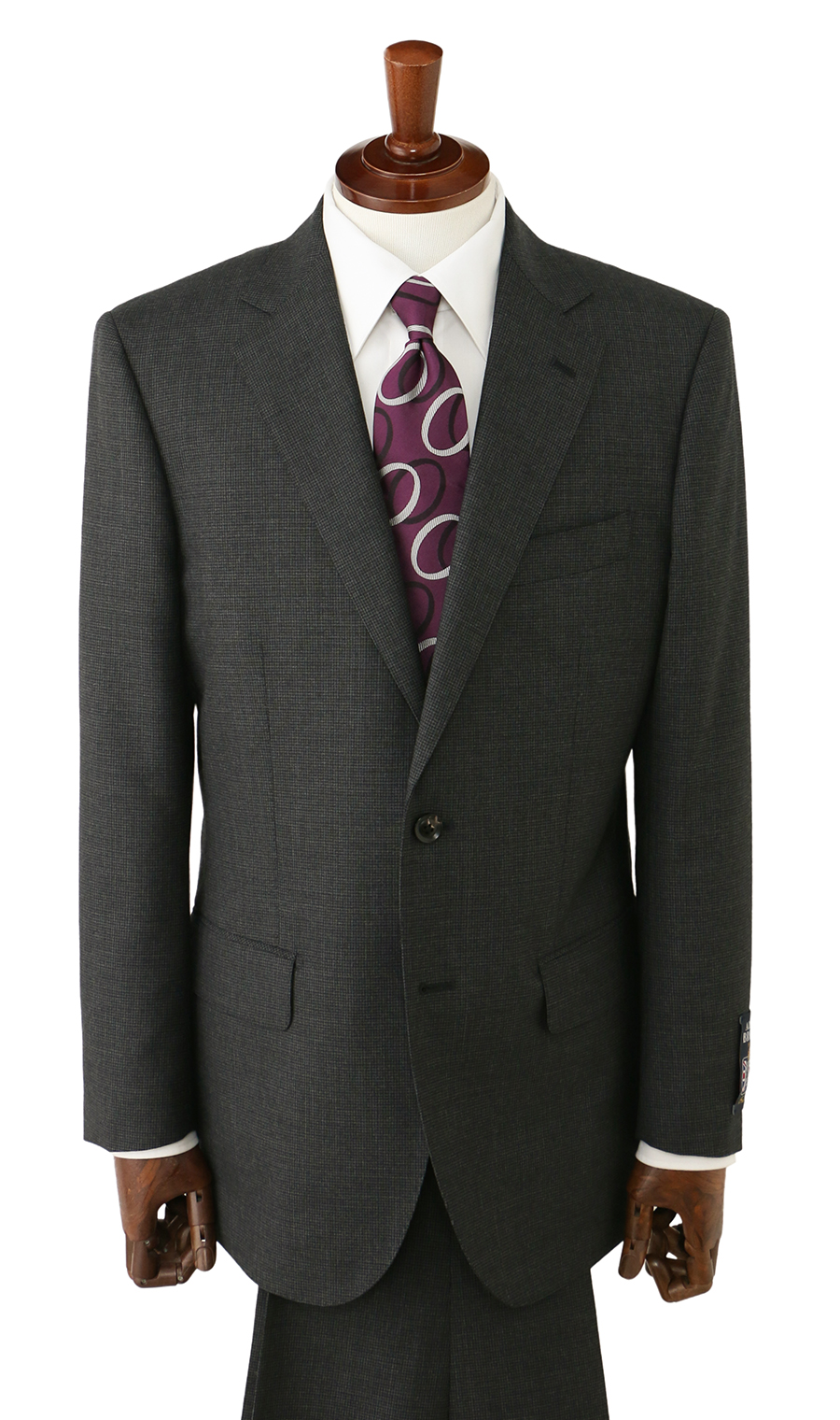 高级标准套装 【ALFRED BROWN】 炭灰色体型:A体 (标准型)，号数 (身高) :4号 (165cm)