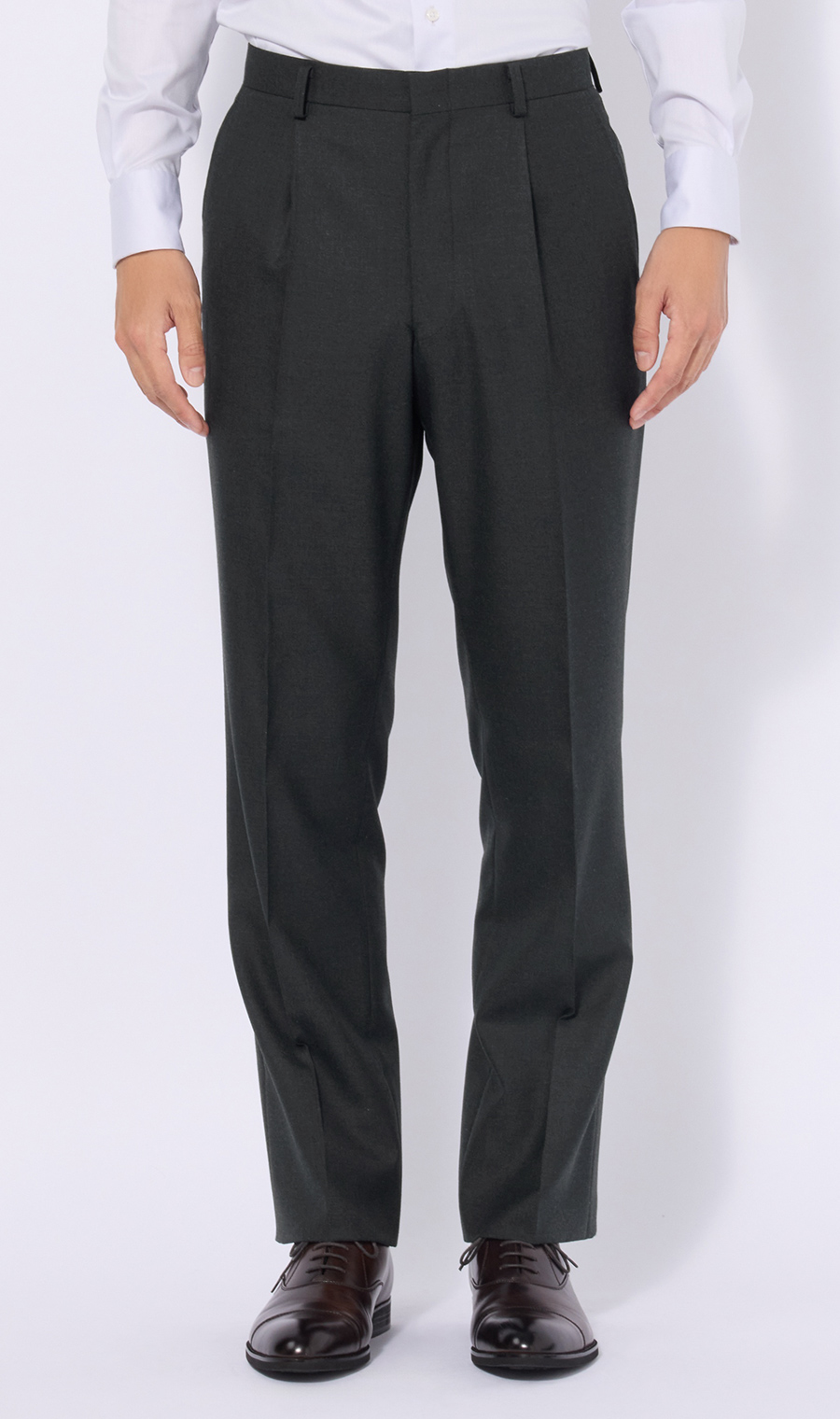 プレミアムスタンダードスーツ【匠スーツ】 チャコール 体型:BE体(ゆったり型),号数(身長):8号(185cm)