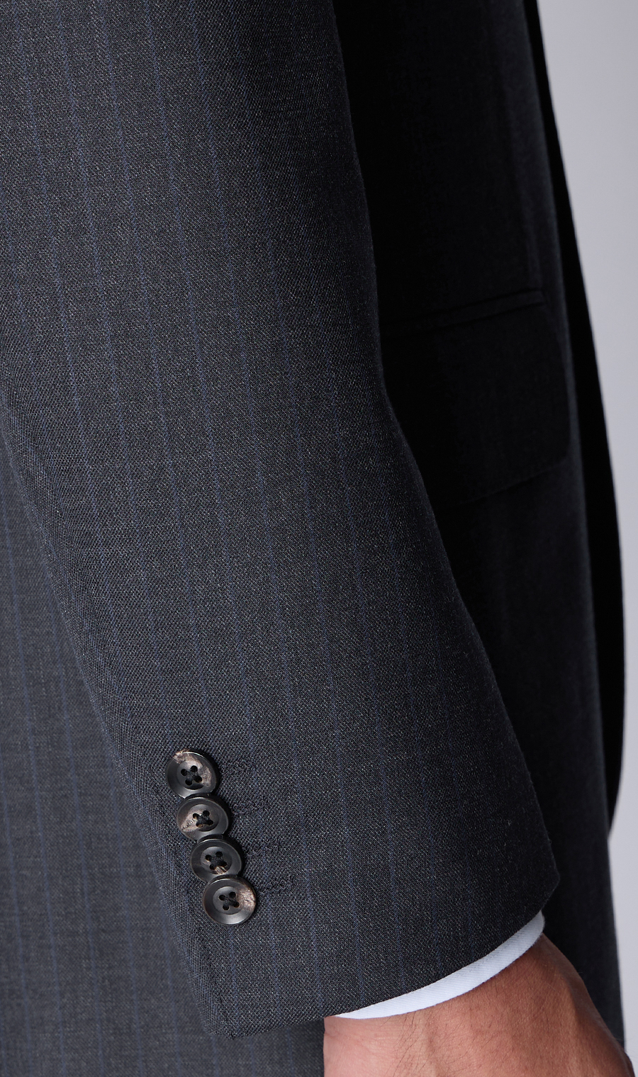 プレミアムスタンダードスーツ【AQUA WOOL】 ネイビー 体型:A体(標準型),号数（身長）:4号(165cm)