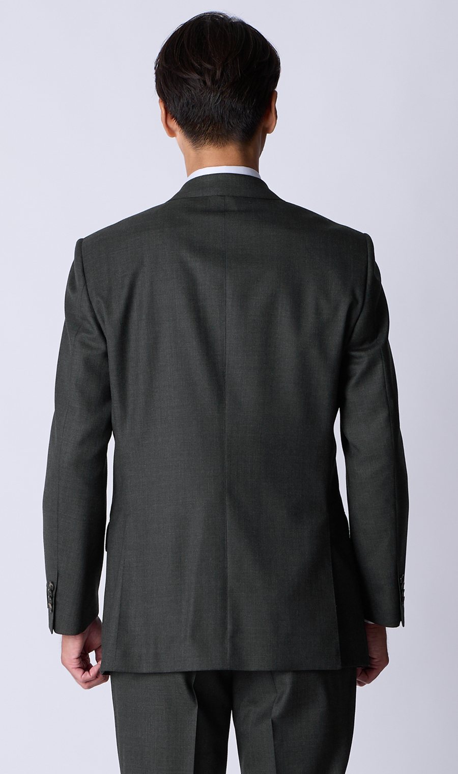 プレミアムスタンダードスーツ【AQUA WOOL】 グレー 体型:A体(標準型),号数（身長）:4号(165cm)