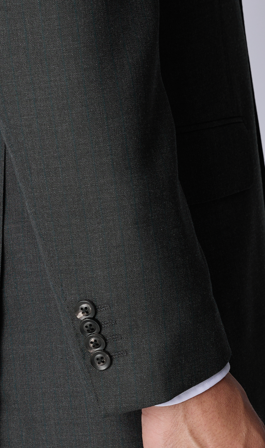 プレミアムスタンダードスーツ【AQUA WOOL】 グレー 体型:A体(標準型),号数（身長）:4号(165cm)