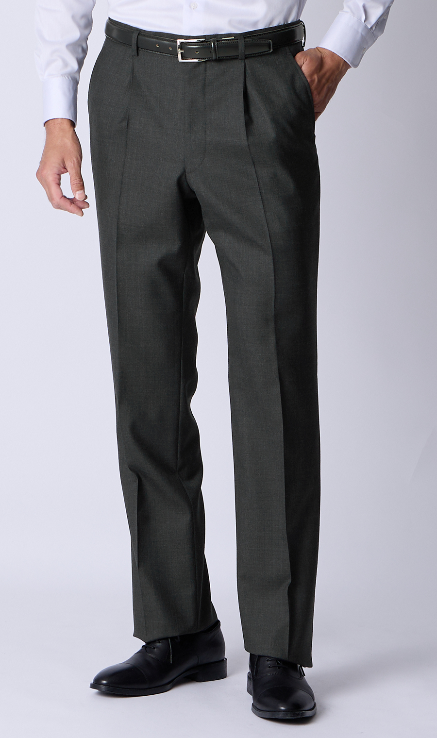 プレミアムスタンダードスーツ【AQUA WOOL】 グレー 体型:A体(標準型),号数（身長）:4号(165cm)