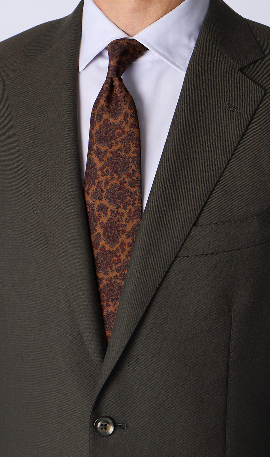 プレミアムスタンダードスーツ【AQUA WOOL】 ブラウン 体型:A体(標準型),号数（身長）:4号(165cm)