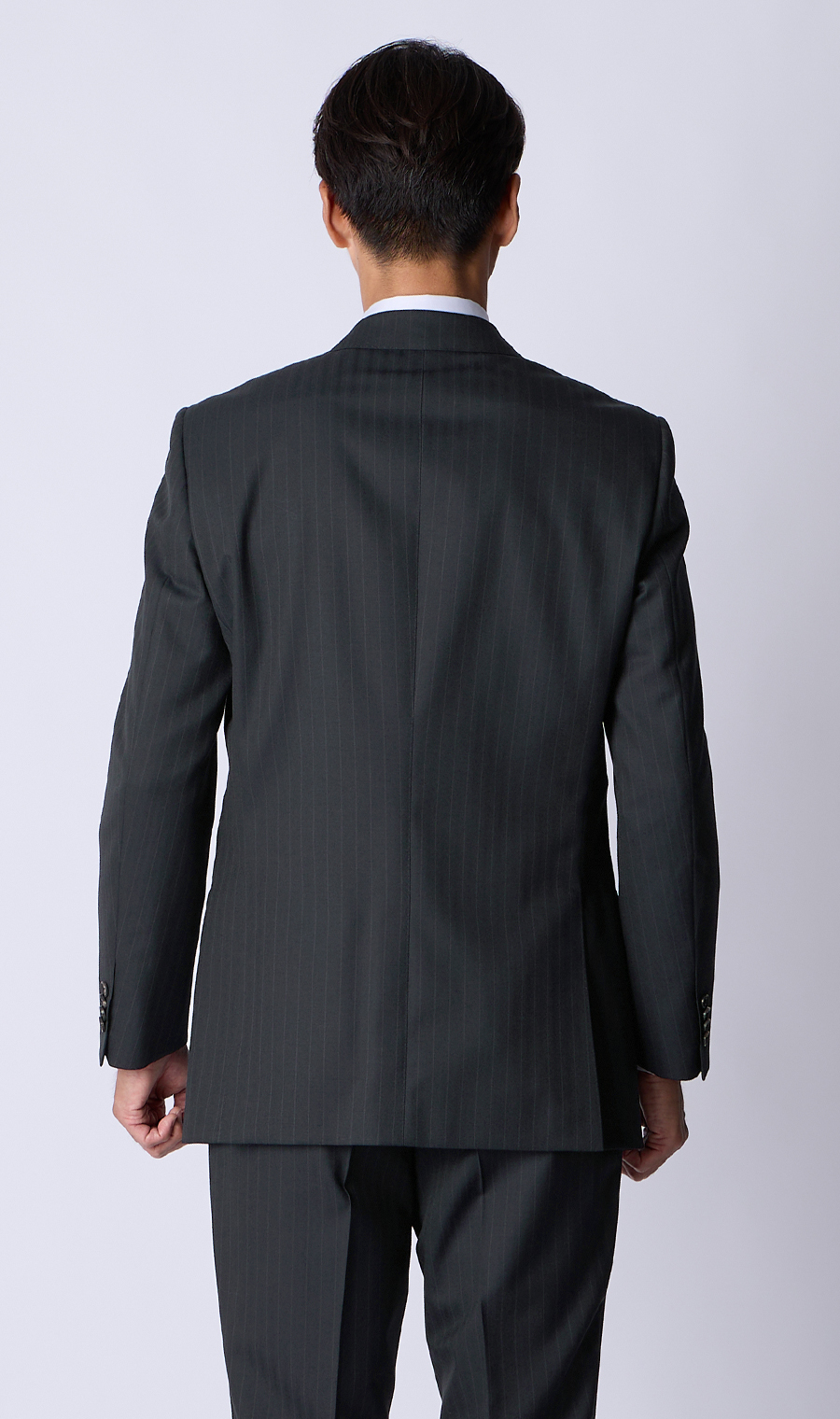 プレミアムスタンダードスーツ【MIYUKI SLOW WEAVE】 ネイビー 体型:A体(標準型),号数（身長）:3号(160cm)