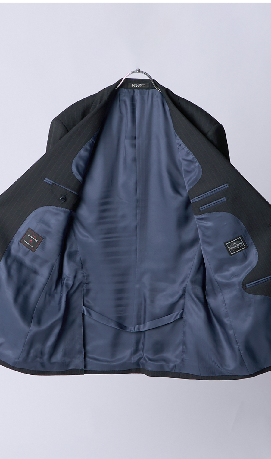 プレミアムスタンダードスーツ【MIYUKI SLOW WEAVE】 ネイビー 体型:A体(標準型),号数（身長）:3号(160cm)