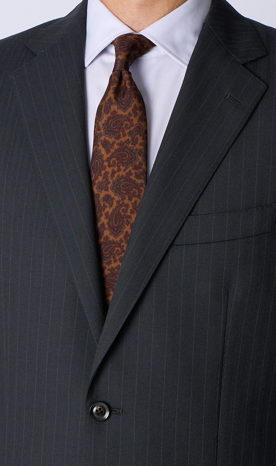 プレミアムスタンダードスーツ【MIYUKI SLOW WEAVE】 ネイビー 体型:A体(標準型),号数（身長）:3号(160cm)