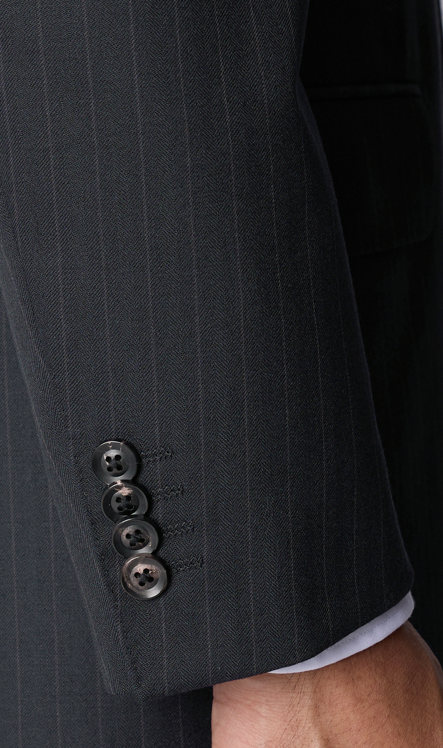 プレミアムスタンダードスーツ【MIYUKI SLOW WEAVE】 ネイビー 体型:A体(標準型),号数（身長）:3号(160cm)