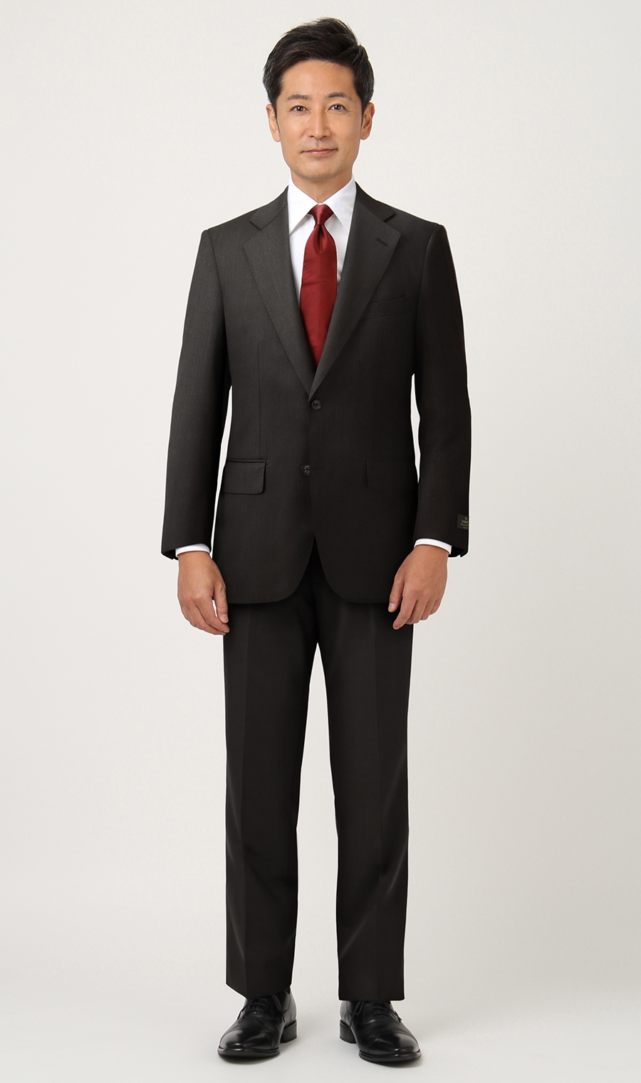 プレミアムスタンダードスーツ《DORMEUIL》 グレー 体型:AB体(がっちり型),号数（身長）:3号(160cm)